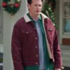 Deck the Walls 2024 Brysen Douglas Maroon Shearling Jacket