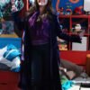 TV Series Wizards Beyond Waverly Place 2024 Selena Gomez Purple Velvet Coat