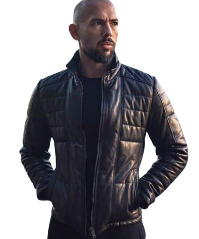 Andrew Tate Black Leather Jacket