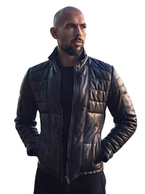 Andrew Tate Black Leather Jacket