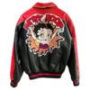 90s Bomber Betty Boop Leather Jacket