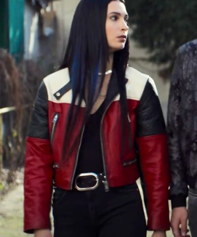 TV Series Subteran 2025 Irina Artenii Multicolor Leather Jacket