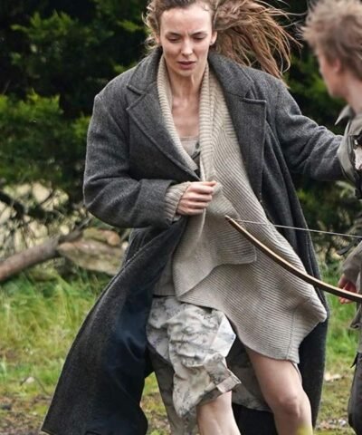 28 Years Later Movie 2025 Jodie Comer Grey Trench Wool Coat