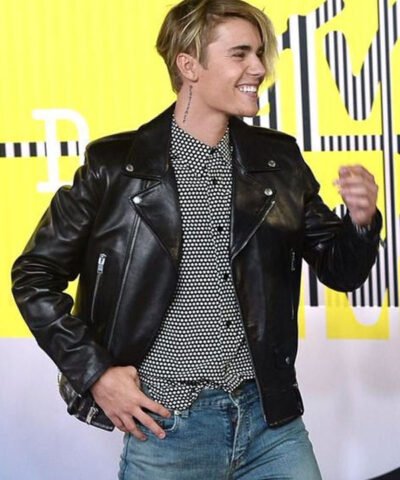 MTV VMAs 2015 Justin Bieber Leather Jacket