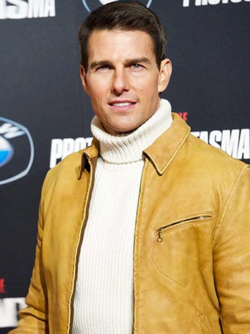 Mission Impossible 4 Premiere Tom Cruise Leather Jacket