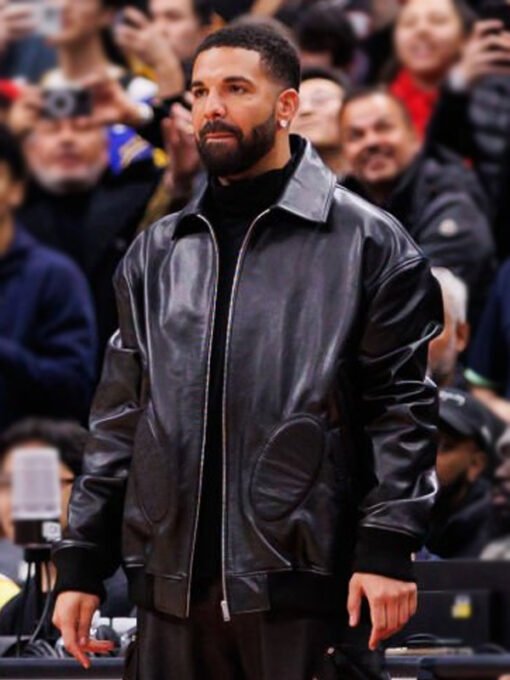 Warriors VS Raptors Drake Leather Jacket