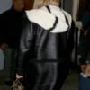 Jennifer Lawrence Shearling Leather Coat