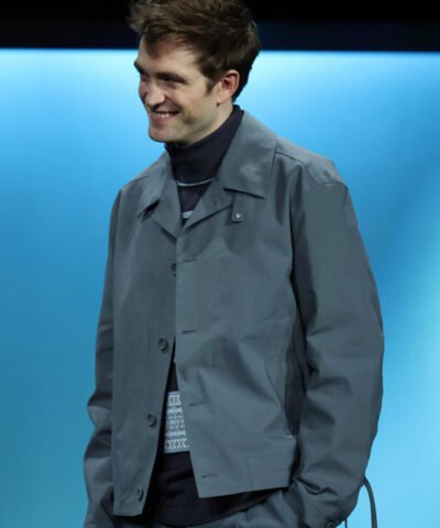 Movie Mickey 17 2025 Event Robert Pattinson Grey Cotton Jacket