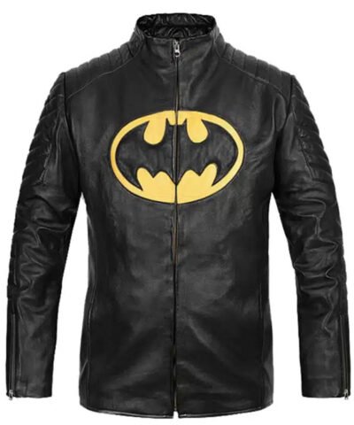 The Flash Batman Black Leather Jacket