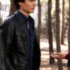 The Vampire Diaries Ian Somerhalder Black Leather Jacket