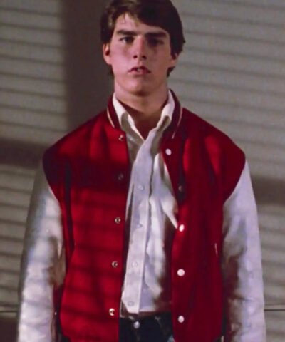 Tom Cruise Red Varsity Jacket