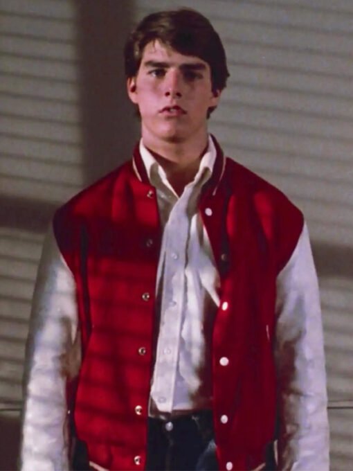 Tom Cruise Red Varsity Jacket