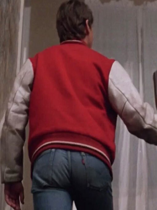 Tom Cruise Risky Business Red Varsity Jacket