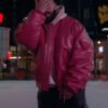 What’s Next Pink Drake Leather Jacket