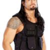 WWE Wrestler Roman Reigns Black Leather Vest