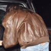 Kendall Jenner Brown Leather Jacket