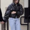 LA Hailey Bieber Leather Jacket