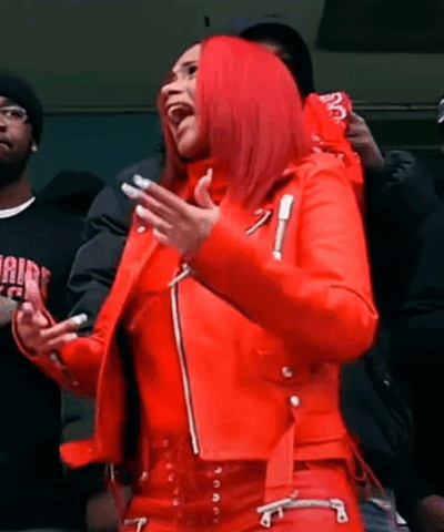 Cardi B Red Jacket