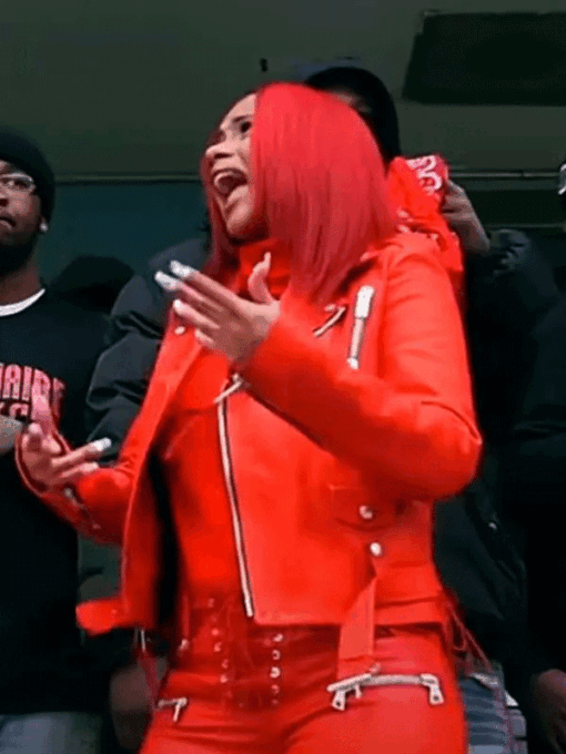 Cardi B Red Jacket