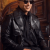 Puerto Rican Singer Daddy Yankee Black Leather Jacket