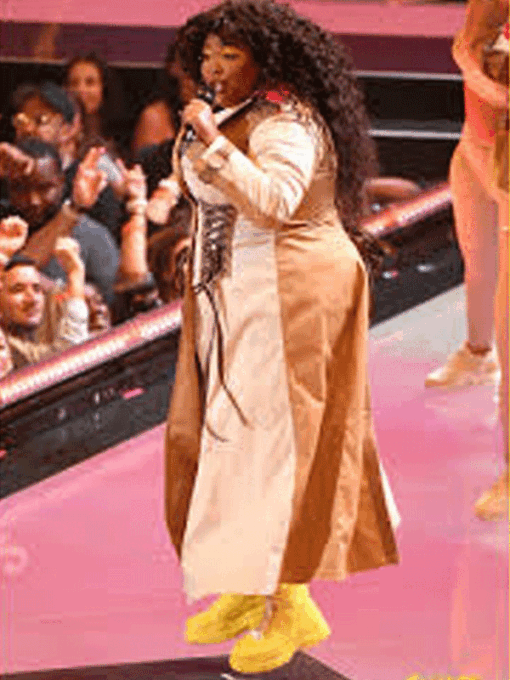 American Rapper and Singer Lizzo Long Coat