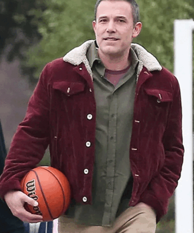 The Accountant 2 2025 Ben Affleck Maroon Jacket