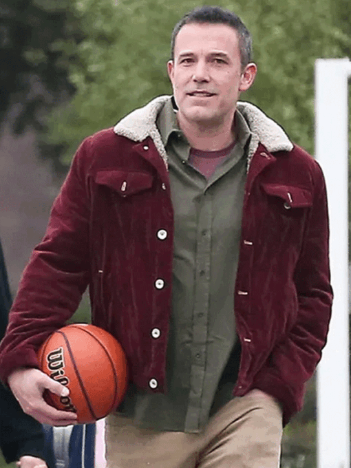 The Accountant 2 2025 Ben Affleck Maroon Jacket