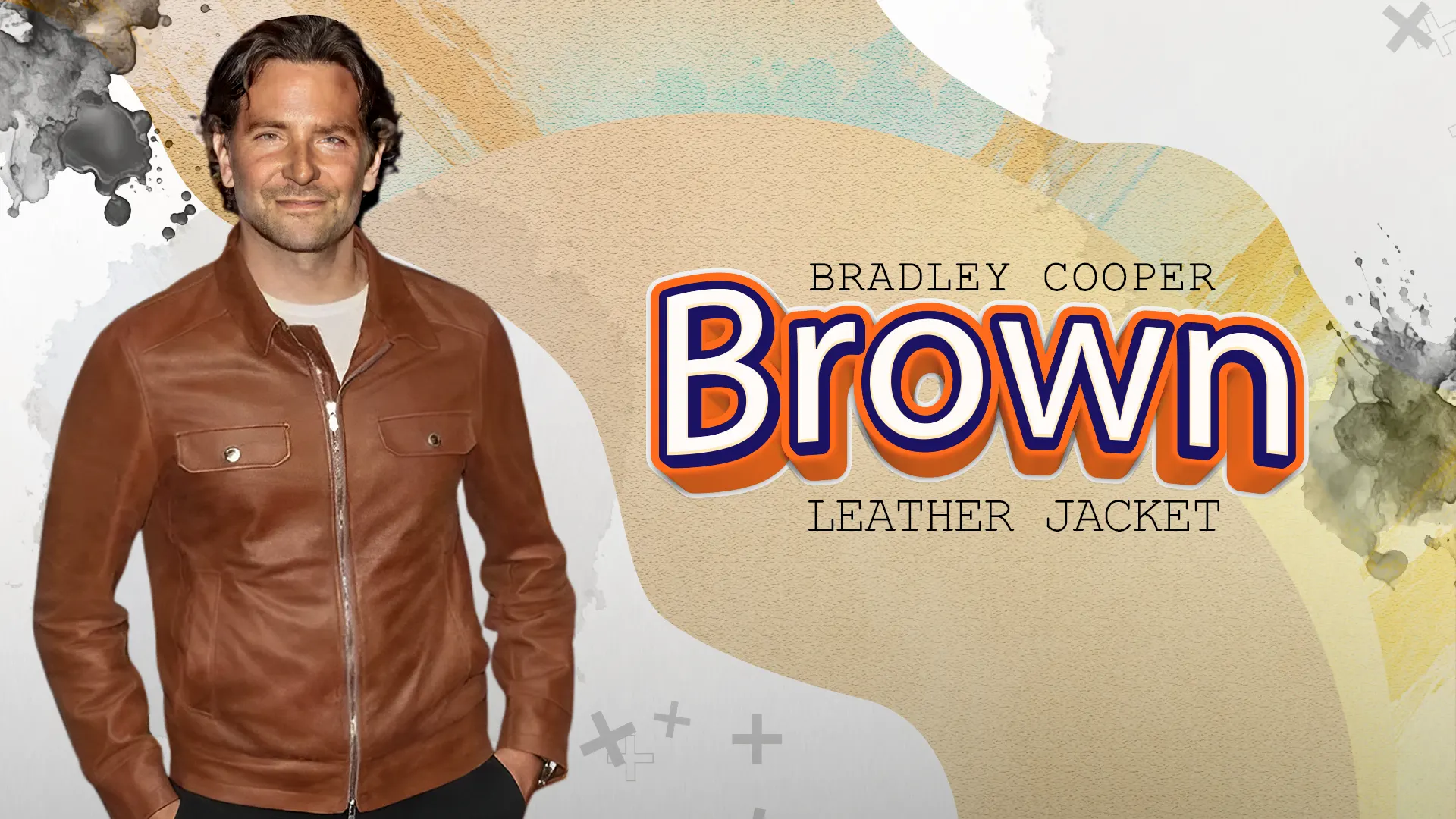 Bradley Cooper Brown Leather Jacket 