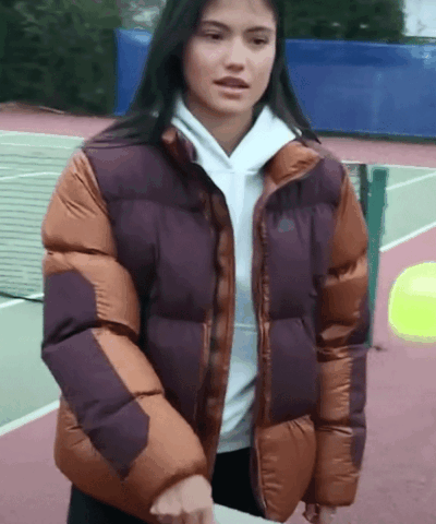 British Tennis Player Emma Raducanu Puffer Jacket