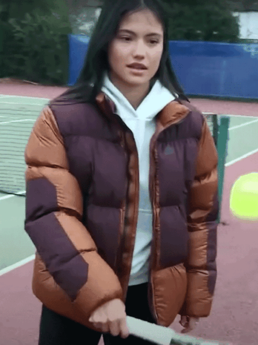 British Tennis Player Emma Raducanu Puffer Jacket