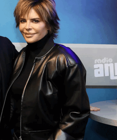 SiriusXM Lisa Rinna Leather Bomber Jacket