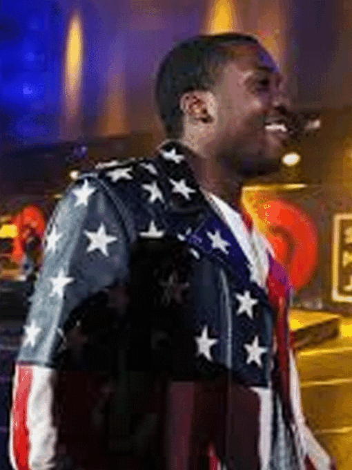 Meek Mill 2014 USA Flag Jacket