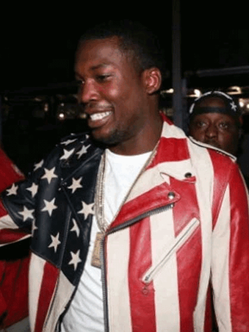 Meek Mill USA Flag Jacket