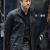 Ryan Reynolds Black Leather Jacket