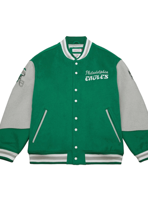 Philadelphia Eagles Varsity Team Full-Snap Jacket