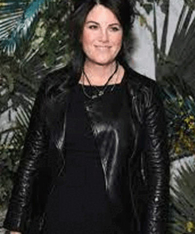 NYC Fashion Week Monica Lewinsky Leather Jacket