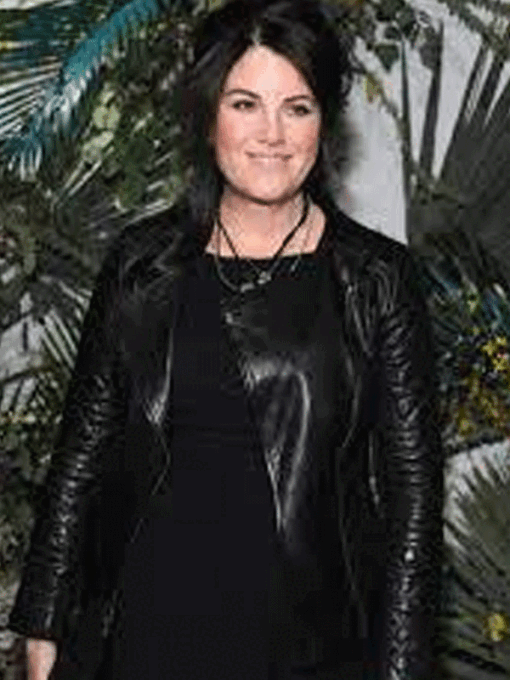 NYC Fashion Week Monica Lewinsky Leather Jacket