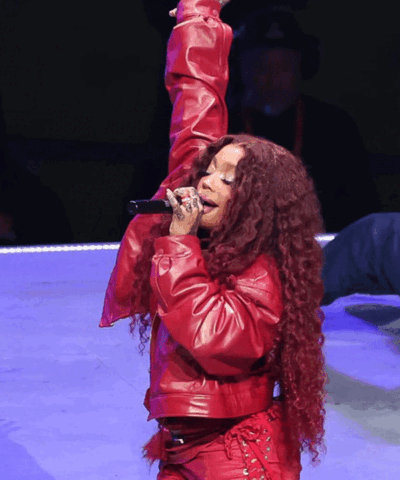 Super Bowl Halftime Show Sza Leather Jacket