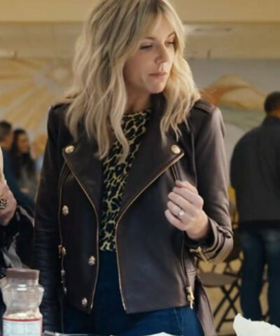 Hacks Kaitlin Olson Black Biker Jacket