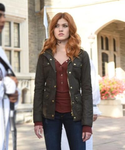 Shadowhunters Katherine Mcnamara Green Jacket