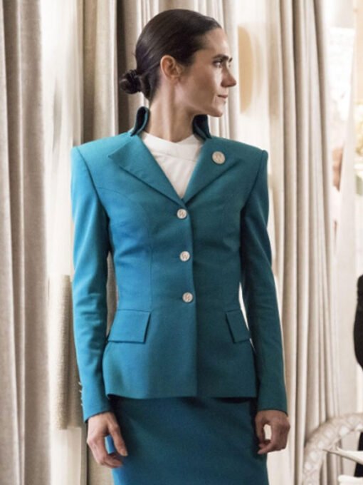 Melanie Cavill Snowpiercer Blue Blazer