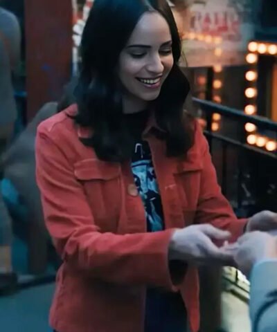 Sofia Carson The Life List 2025 Red Jacket